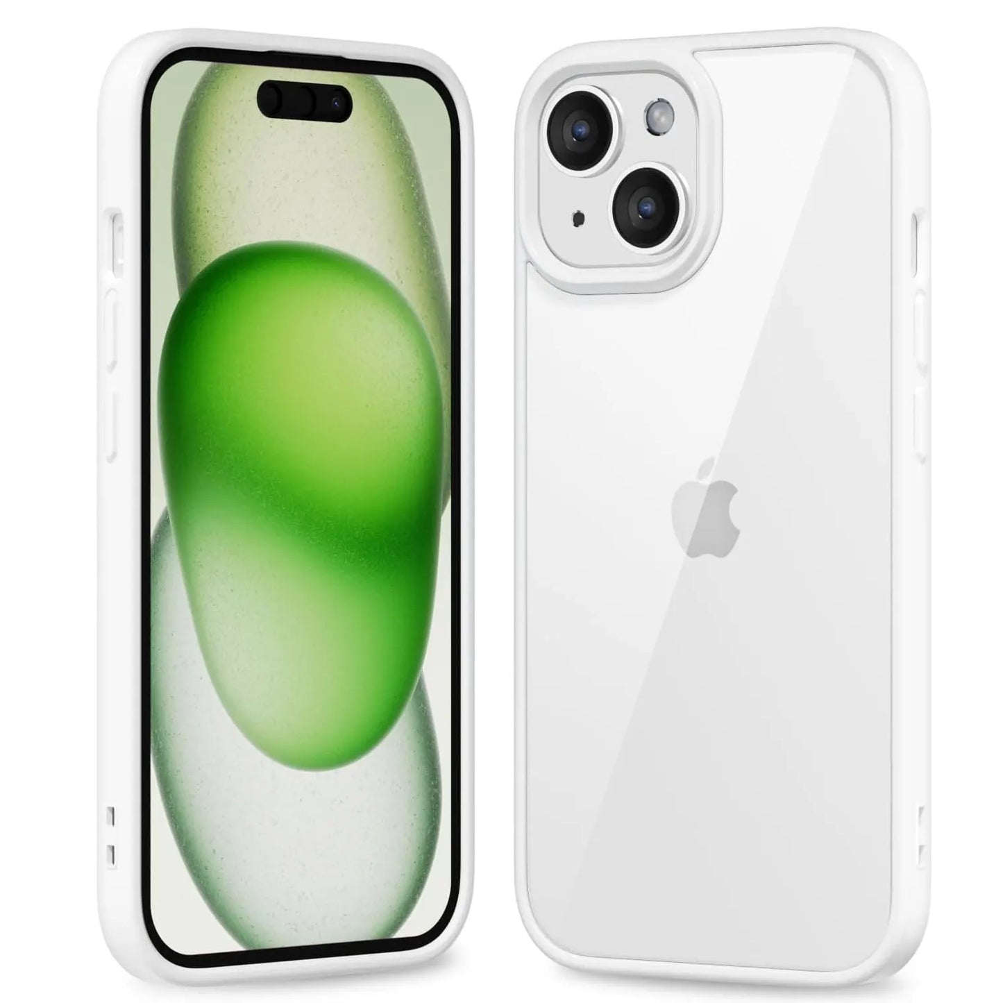 Coque Transparente Antichoc Colorée pour iPhone – Bumper Silicone, Compatible iPhone 11 à 16 Pro Max, 6 Couleurs