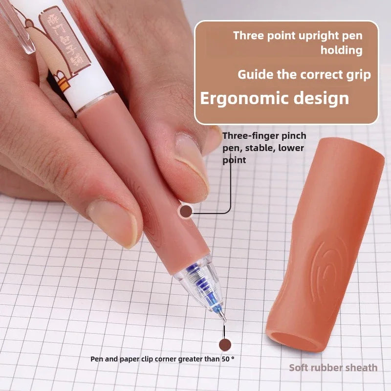 Lot de 6 Stylos Gel Effaçables Capybara – 0,5 mm, Encre Bleue & Noire, École & Bureau