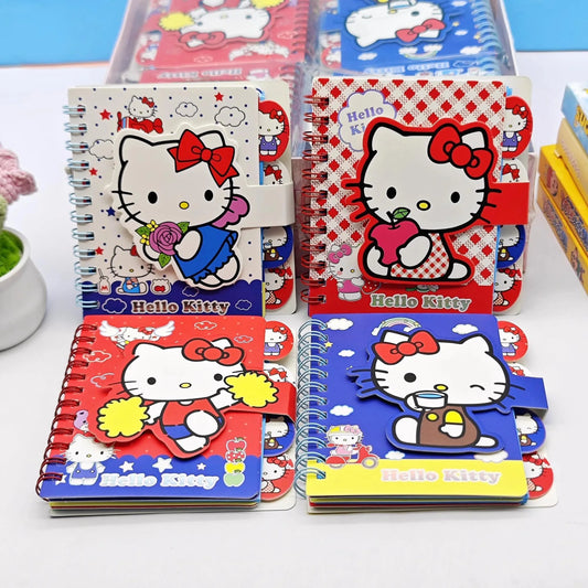 Mini Carnets A7 Hello Kitty – Spirale – Journal & Sketchbook – Set de 1 ou 4 – Sanrio