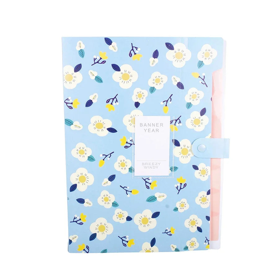 Pochette Document A4 – Bouton-Pression, Organiseur Bureau & École, 14 Coloris