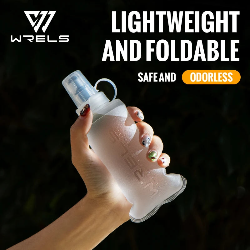 Gourde Souple Pliable WRELS – TPU Sans BPA, Sport Running Camping, 150/250/500ml