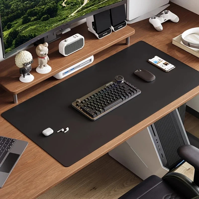 Tapis de Bureau en Cuir PU – Imperméable & Antidérapant – 5 Coloris – 2 Tailles