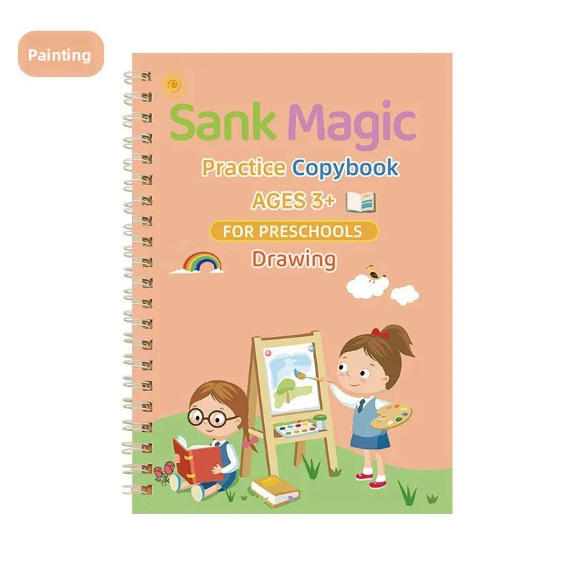 Cahier d’Entraînement Groove Enfants – Écriture, Dessin, Maths & Alphabet – 5 Thèmes