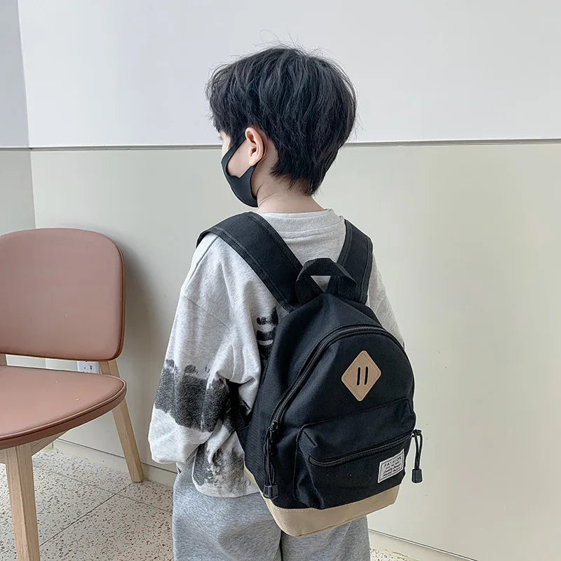Sac à Dos Enfant École Primaire – Léger, Nylon, Fille & Garçon, Bleu ou Noir