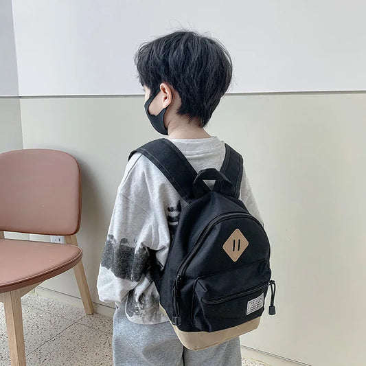 Sac à Dos Enfant École Primaire – Léger, Nylon, Fille & Garçon, Bleu ou Noir