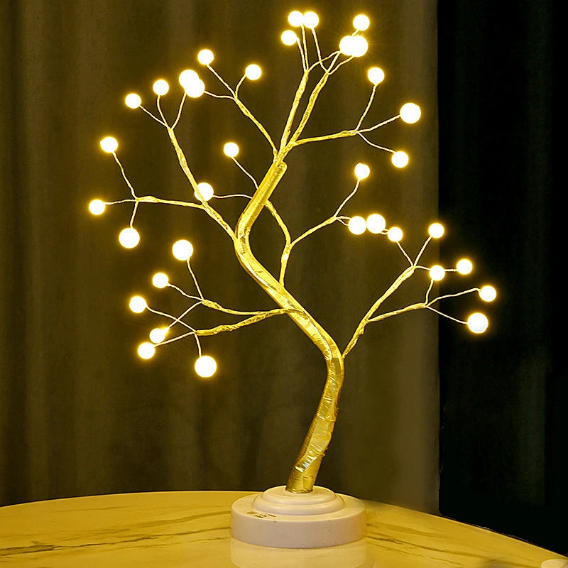 Veilleuse Arbre Bonsaï LED – Interrupteur Tactile, USB, 4 Modèles, Déco Chambre & Bureau