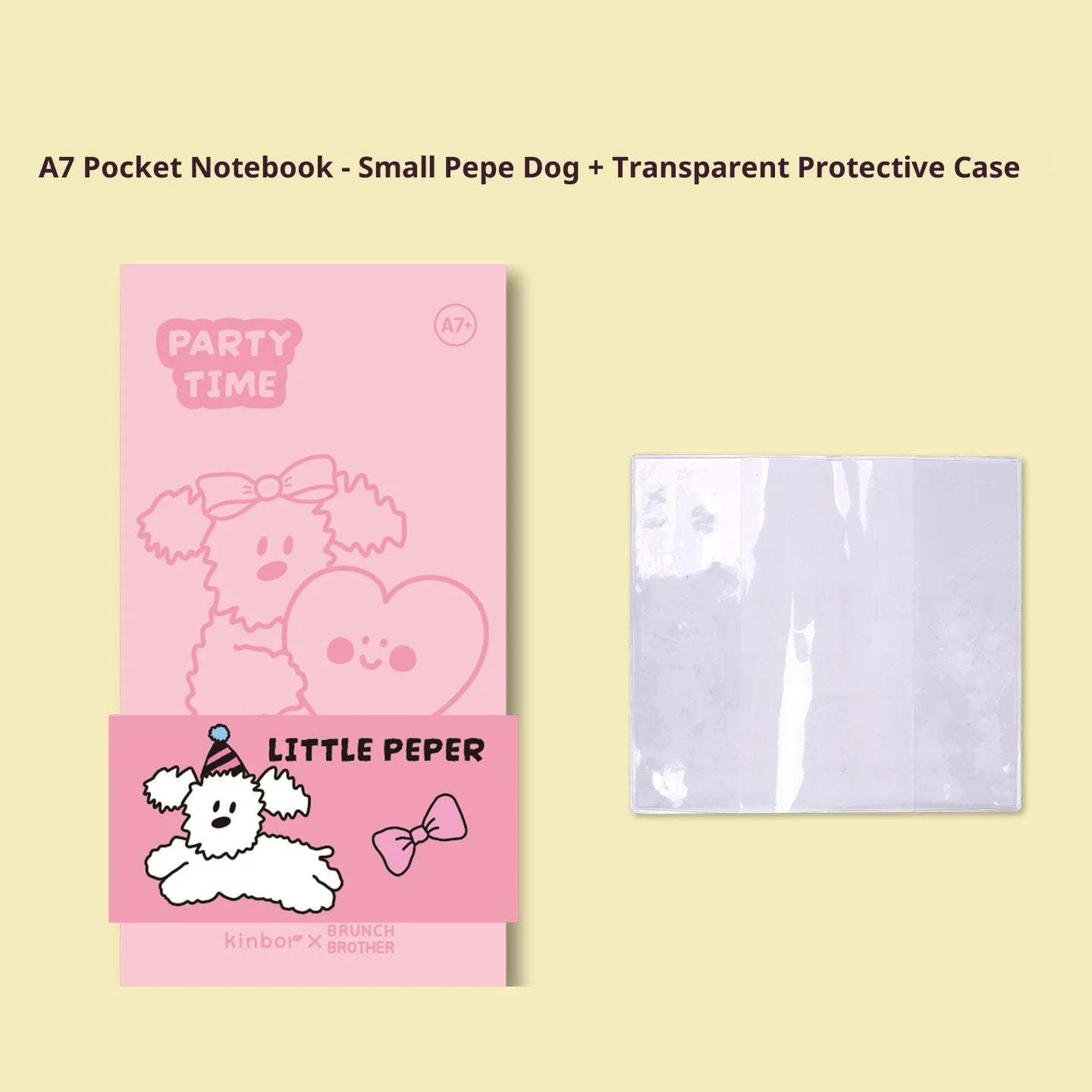 Carnet Pocket A7 Kinbor x Sanrio – Hello Kitty & BB Series, Quadrillé/Vierge, Journal Portable