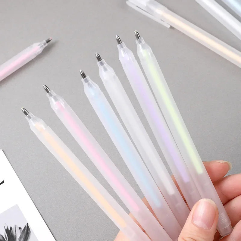 Set 12 Stylos Colle Candy Color + 6 Recharges – Séchage Rapide, Haute Viscosité, École & DIY
