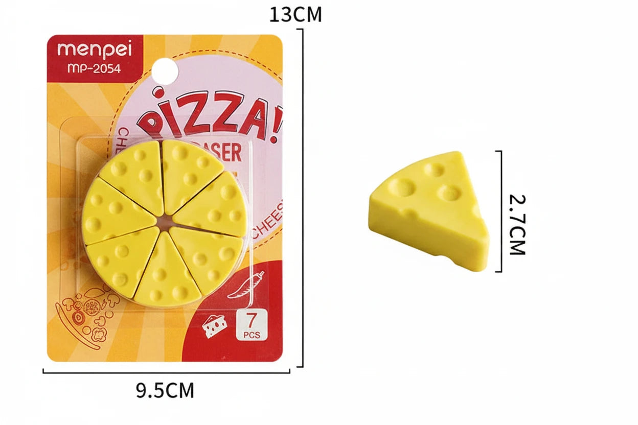 Gomme Fromage Originale – Lot de 7 Pièces, Douce & Sans Traces