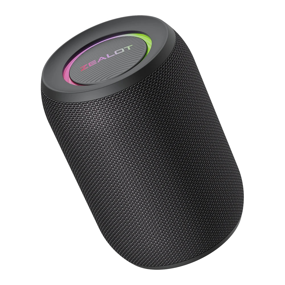 Enceinte Bluetooth Puissante Zealot S32 Pro – Basses, LED, Waterproof, Extérieur & Maison