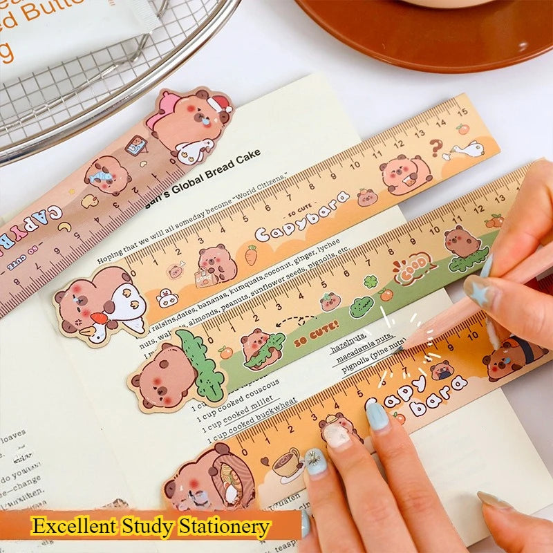 Règle Marque-Page Magnétique Capybara Kawaii – Dessin Créatif, Enfants & École