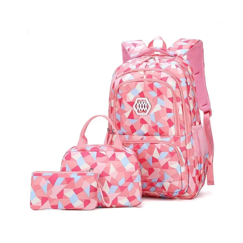 Cartable Scolaire Grande Capacité – Nylon, Taille S & L, 5 Coloris, Ado Fille & Garçon