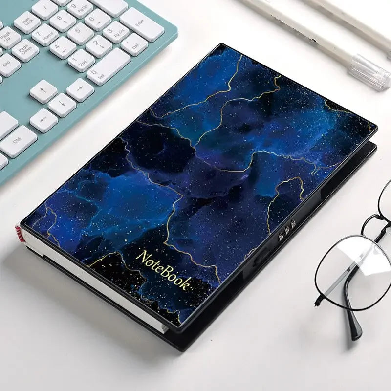 Journal Intime A5 à Serrure – 112 Pages, Couverture PU Souple – 16 Modèles