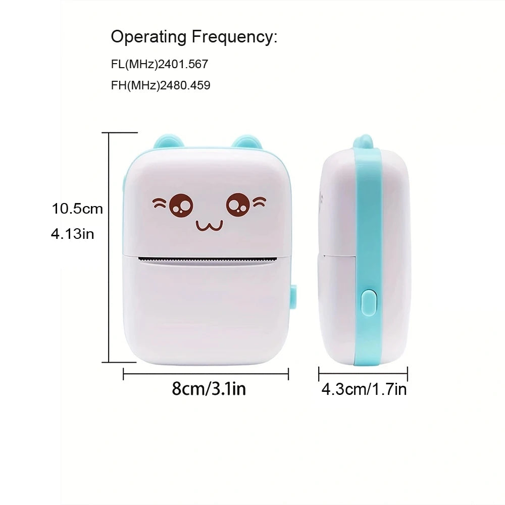 Mini Imprimante Thermique Portable C9 – Bluetooth, Compatible iPhone & Android, Photo & Étiquettes