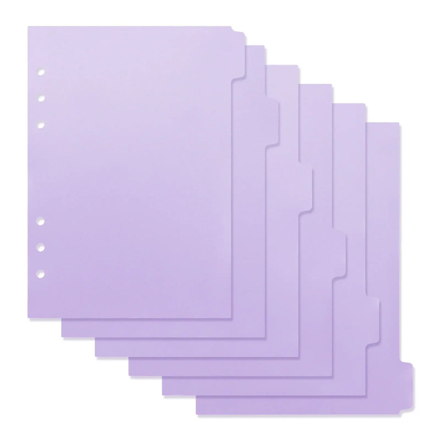 Intercalaires Aquarelle A5/A6 – 6 Trous, Séparateurs Feuilles Mobiles, 23 Motifs