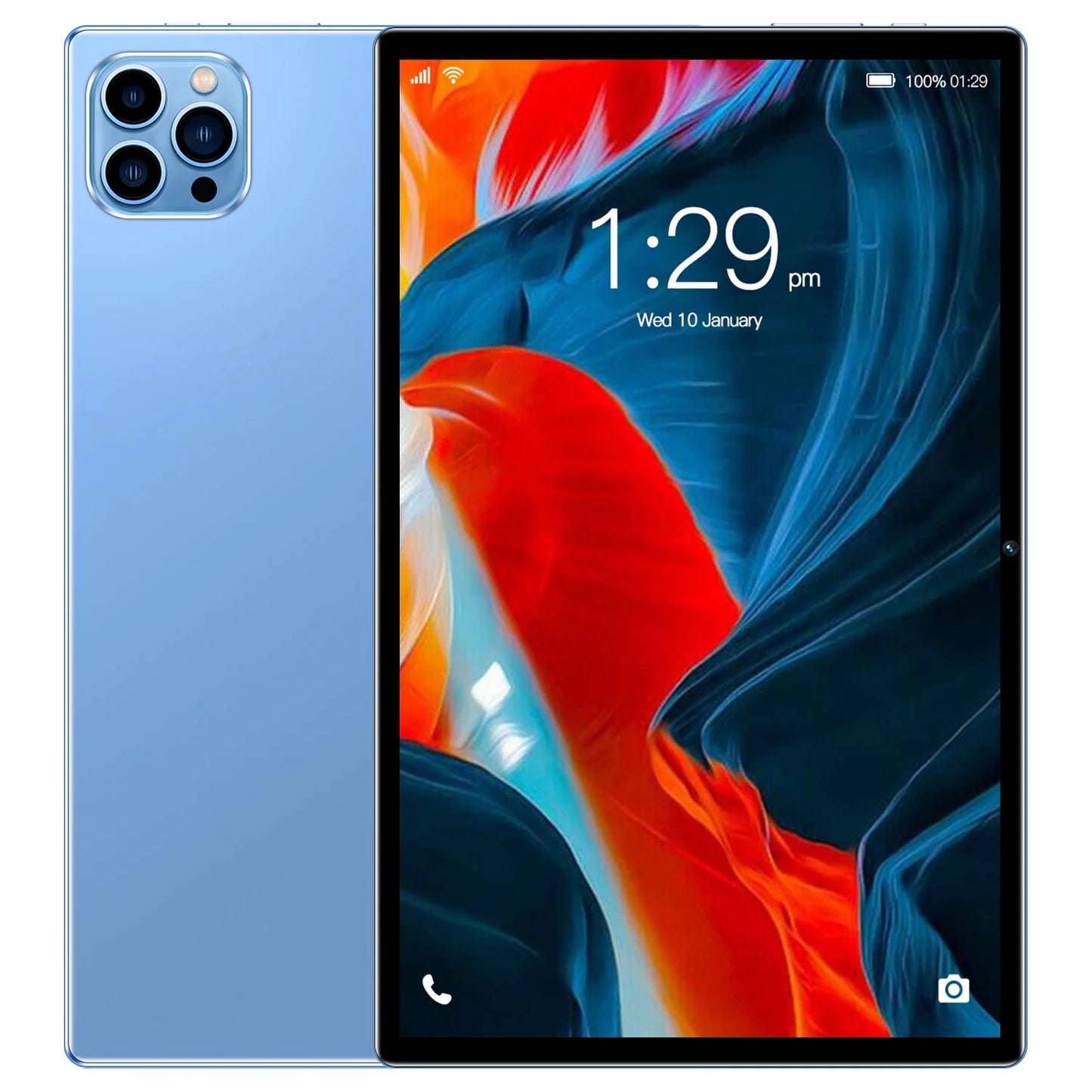 Tablette Android 10,1" – Octa-Core, 4Go RAM + 64Go, Batterie 6000mAh, Google Play, Double SIM 3G