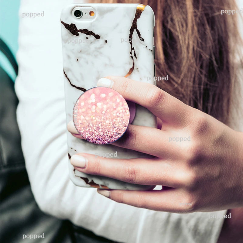 PopSocket Griptok Support Smartphone – Compatible iPhone & Android, Motifs Kawaii, Tenue Confortable