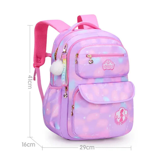 Sac à Dos Scolaire – Grande Capacité, Nylon Léger, Fille & Mixte