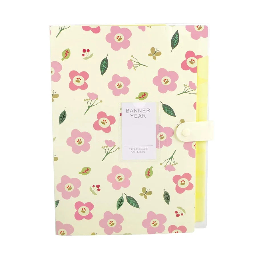 Pochette Document A4 – Bouton-Pression, Organiseur Bureau & École, 14 Coloris
