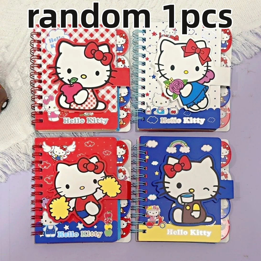 Mini Carnets A7 Hello Kitty – Spirale – Journal & Sketchbook – Set de 1 ou 4 – Sanrio