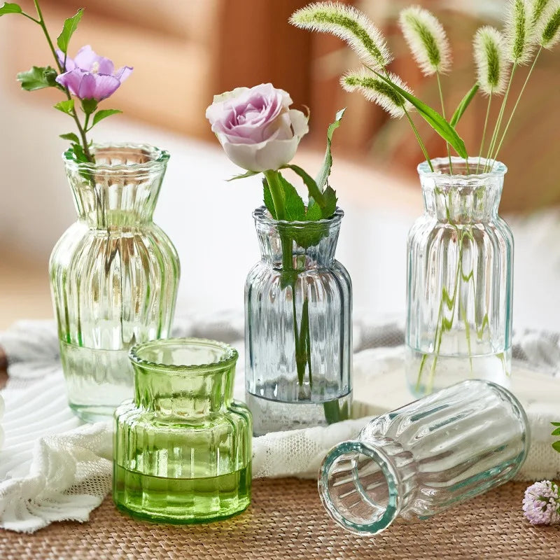 Vase en Verre Sculpté Fait Main – Pot Hydroponique Décoratif Style Gothique