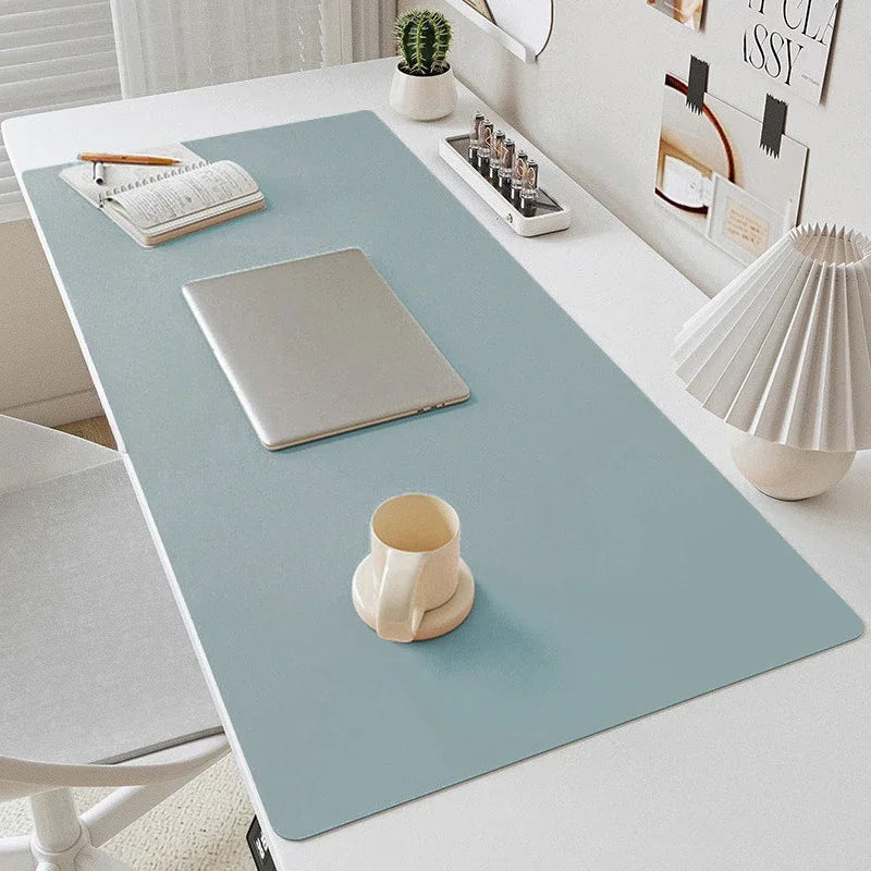 Tapis de Bureau en Cuir PU – Imperméable & Antidérapant – 5 Coloris – 2 Tailles