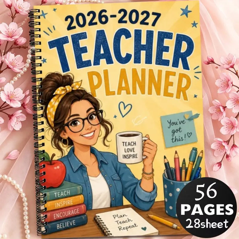 Planificateur Enseignant A5 2026-2027 – Cahier de Leçons & Carnet de Notes