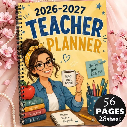 Planificateur Enseignant A5 2026-2027 – Cahier de Leçons & Carnet de Notes