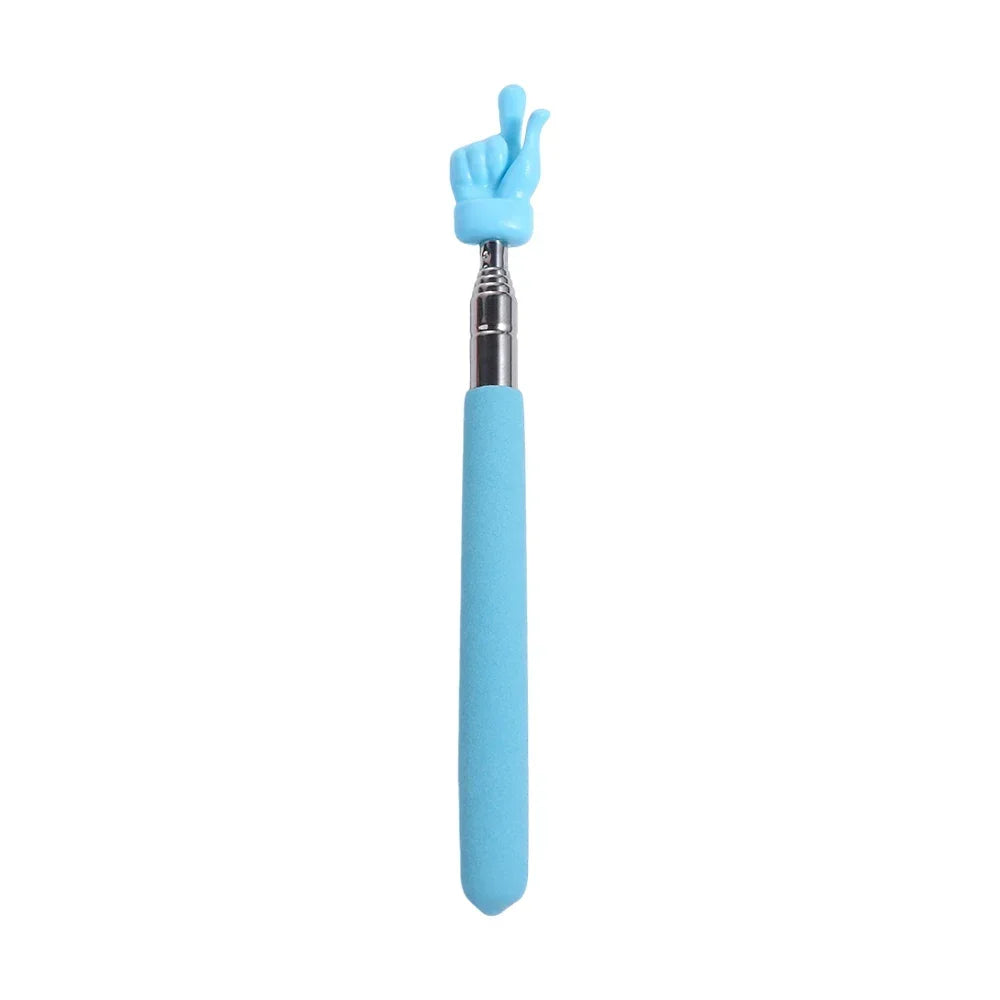 Baguette Télescopique Enseignant – Pointeur Tableau Blanc & TBI, 55 cm, Acier Inox, 8 Coloris ou Lot de 4