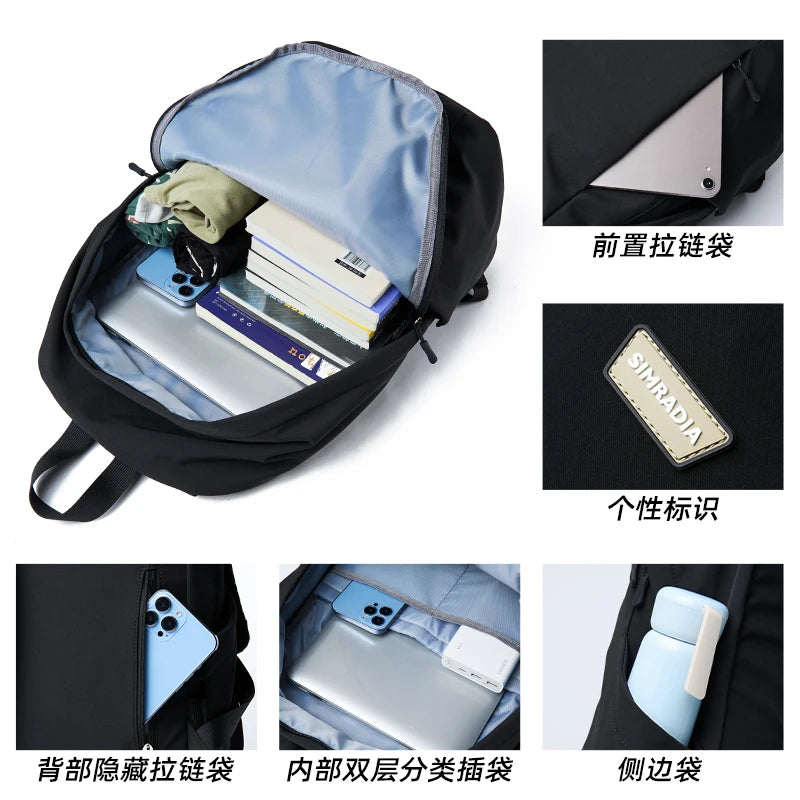 Sac à Dos Ultra-Léger Imperméable 29L – Compatible PC 15,6", Unisexe