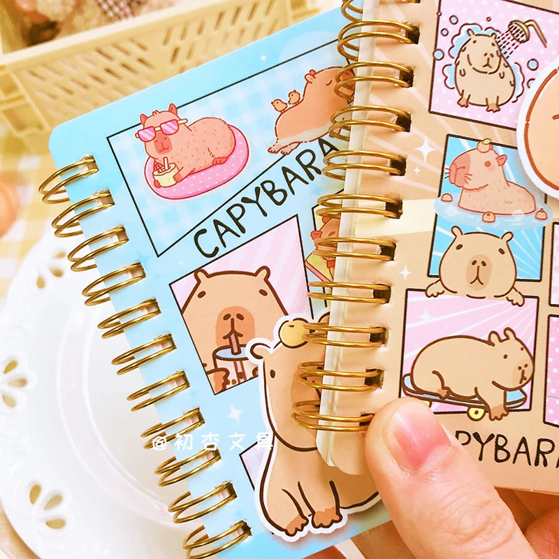 Bloc-notes Kawaii Capybara – Mémo Pad Esthétique, Papier Brouillon, Journal & Agenda