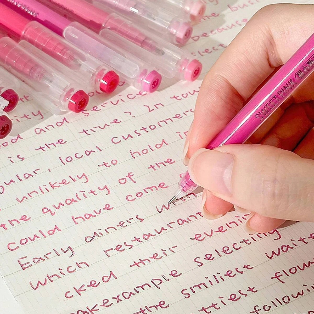 Stylos Gel Languo – Grande Capacité, 0,6 mm, Lot de 6 ou 9, Kawaii Art & Doodle, Papeterie Étudiant