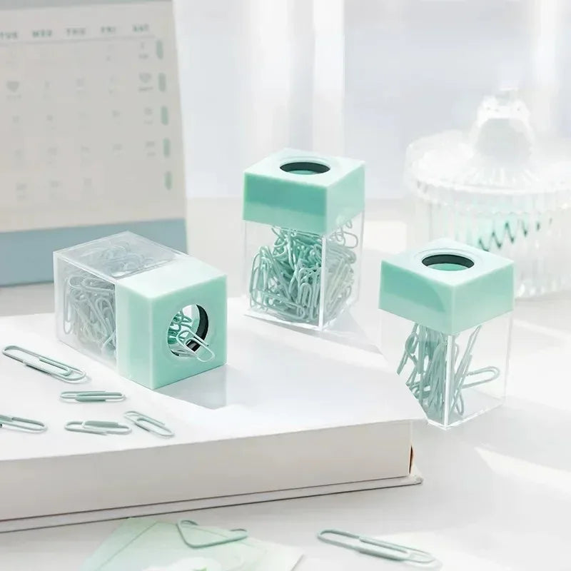 Porte-Trombones Magnétique avec 18 Trombones – Organiseur Bureau – 5 Coloris