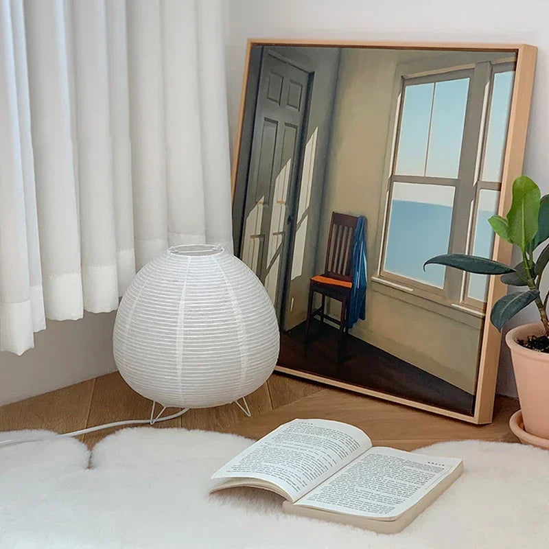 Lanterne Japonaise LED en Papier de Riz – Lampe d’Ambiance Déco