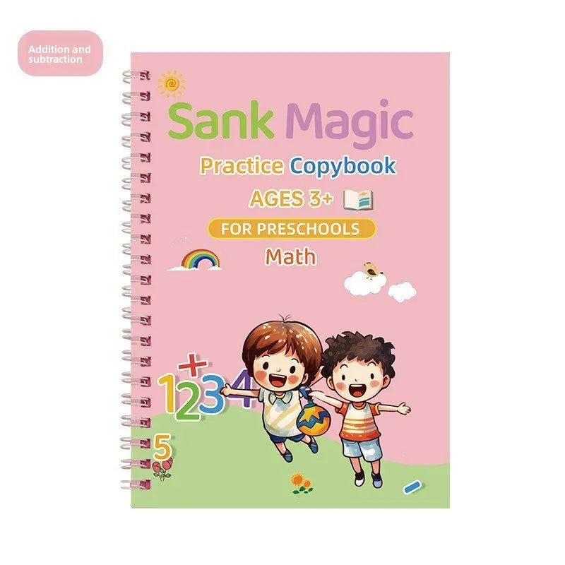 Cahier d’Entraînement Groove Enfants – Écriture, Dessin, Maths & Alphabet – 5 Thèmes