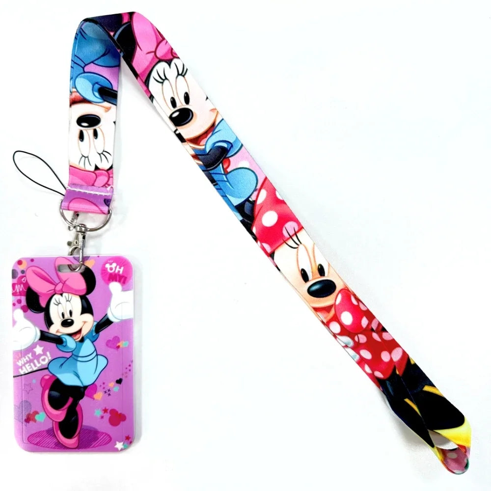 Cordon Tour de Cou Porte-Badge Disney – Mickey, Mulan, Winnie & Personnages – 20 Designs