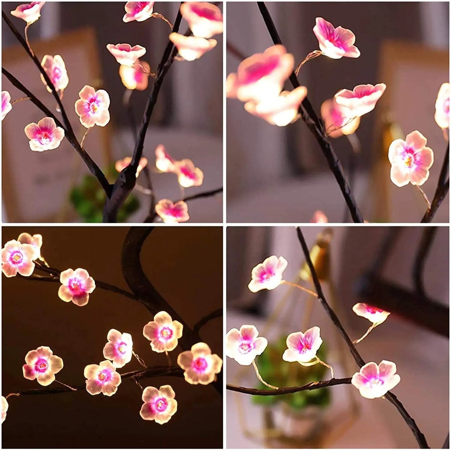 Veilleuse Arbre Bonsaï LED – Interrupteur Tactile, USB, 4 Modèles, Déco Chambre & Bureau