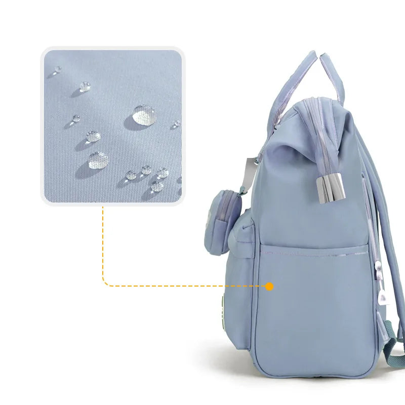 Sac à Dos Style K-Pop Preppy – Grande Capacité, Lycée & Fac, Fille, 5 Coloris