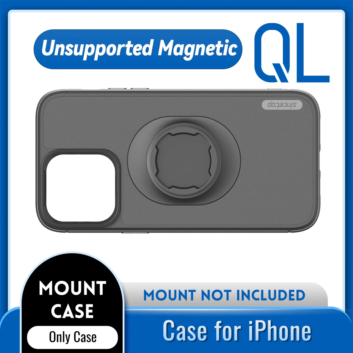 Coque Antichoc iPhone + Support Moto, Vélo & Voiture – Compatible iPhone 7 à 17 Pro Max, Fixation Verrouillable