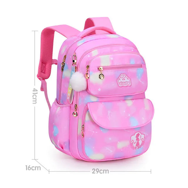 Sac à Dos Scolaire – Grande Capacité, Nylon Léger, Fille & Mixte