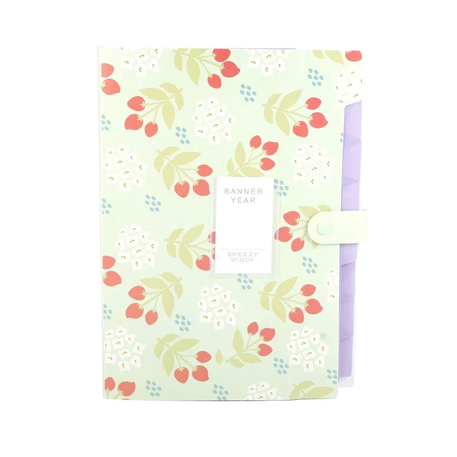 Pochette Document A4 – Bouton-Pression, Organiseur Bureau & École, 14 Coloris