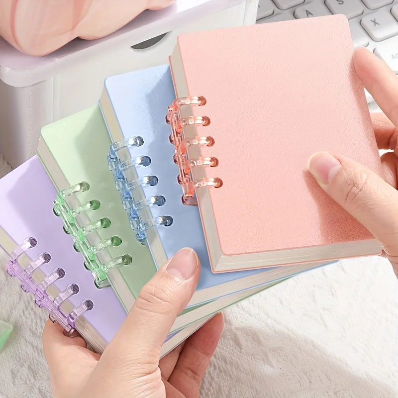 Bloc-Notes Pocket A7 à Feuilles Volantes – 80 Feuilles, Style Rétro Arc-en-Ciel – 6 Couleurs