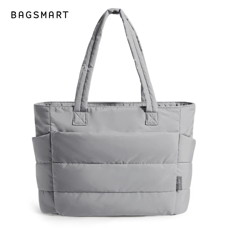 Sac Fourre-Tout BAGSMART Femme – Cabas Matelassé 20L, Travail Voyage École