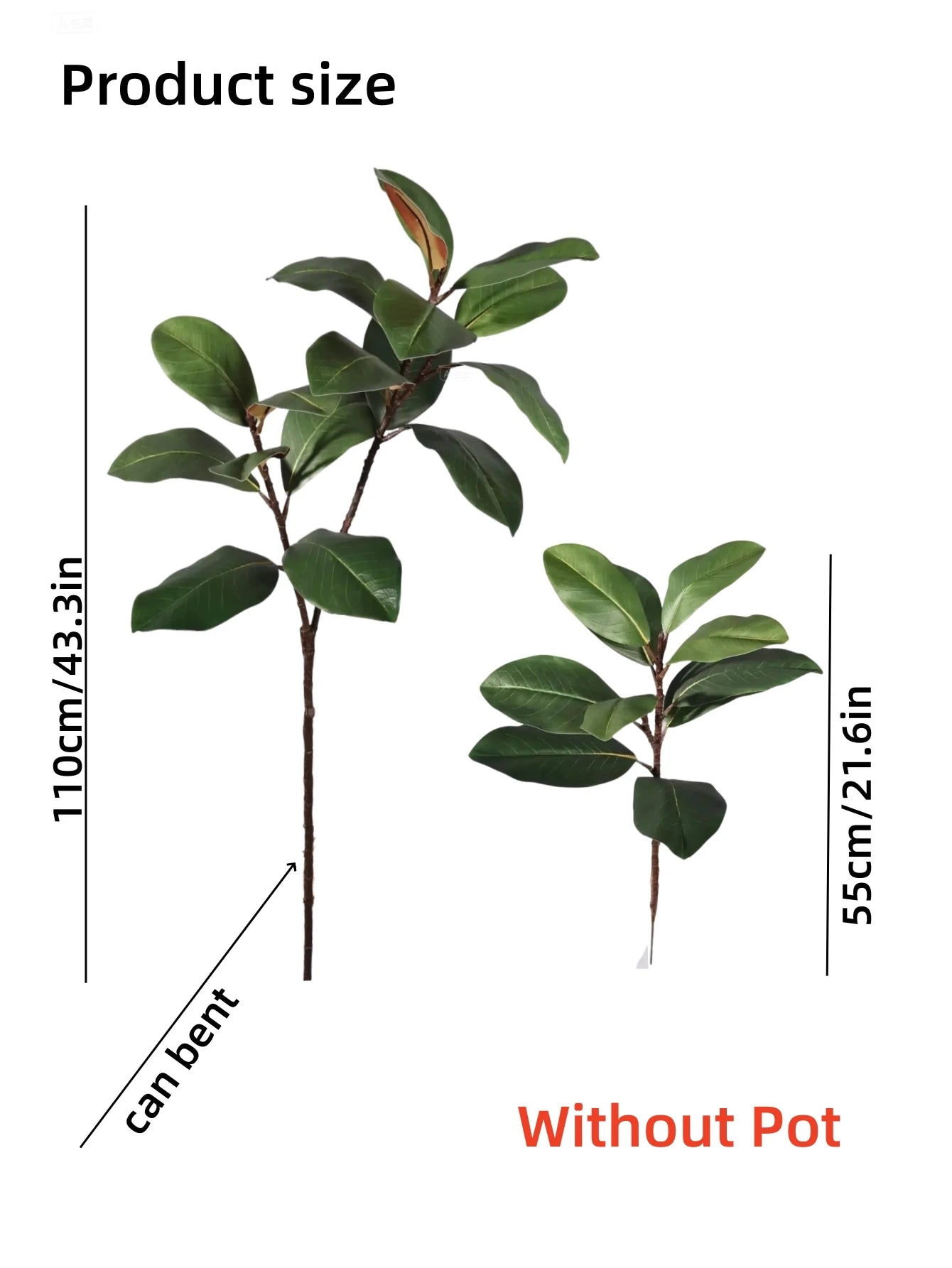 Arbre Artificiel Magnolia Tropical – Branche Décorative Intérieur / Extérieur