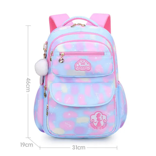 Sac à Dos Scolaire – Grande Capacité, Nylon Léger, Fille & Mixte