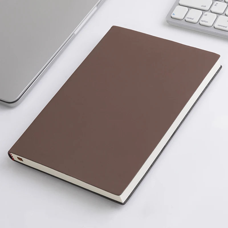 Carnet A5 en Cuir Souple – 120 Pages – Couverture Imperméable – Journal & Écriture – 4 Coloris