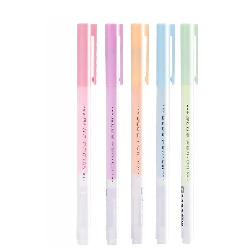 Stylo Colle Solide Kawaii – 5 Coloris, Séchage Rapide, Enfants, École & Scrapbooking