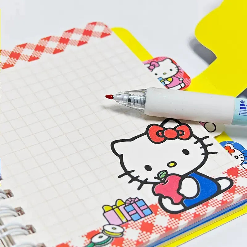 Mini Carnets A7 Hello Kitty – Spirale – Journal & Sketchbook – Set de 1 ou 4 – Sanrio