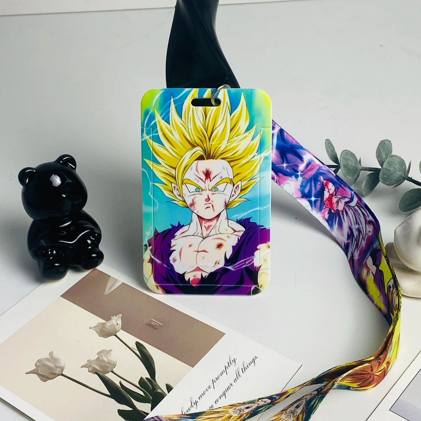 Cordon Tour de Cou Porte-Badge Dragon Ball Z – 18 Designs – Carte de Bus & Badge