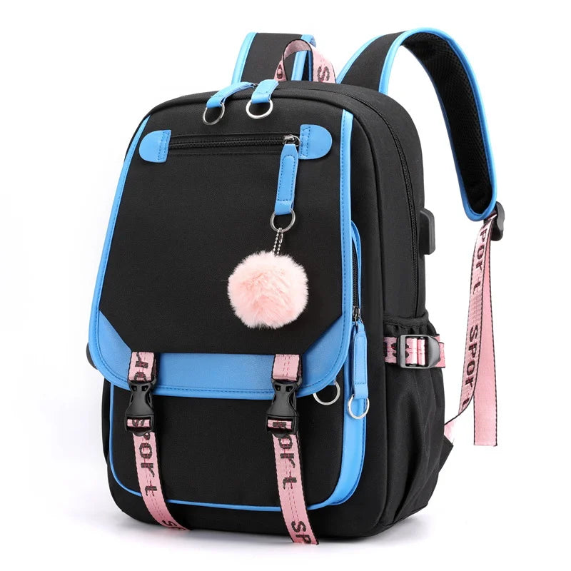 Sac à Dos Harajuku – Nylon, Grande Capacité, École & Voyage, 6 Coloris